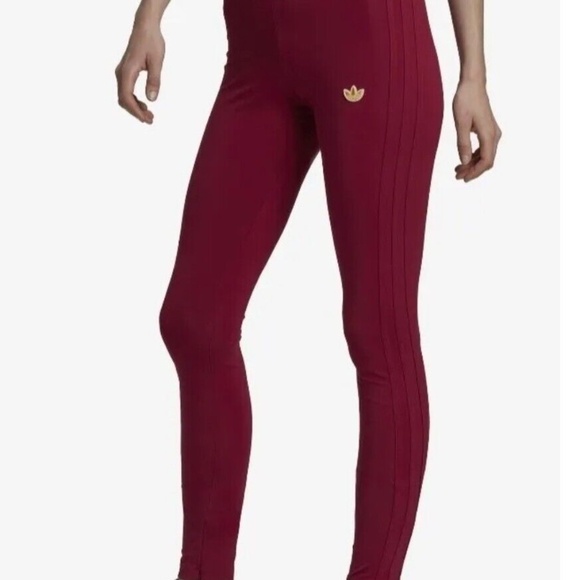rip zone and Adidas leggings (pack of three) in grey, black and burgundy - Picture 2 of 3